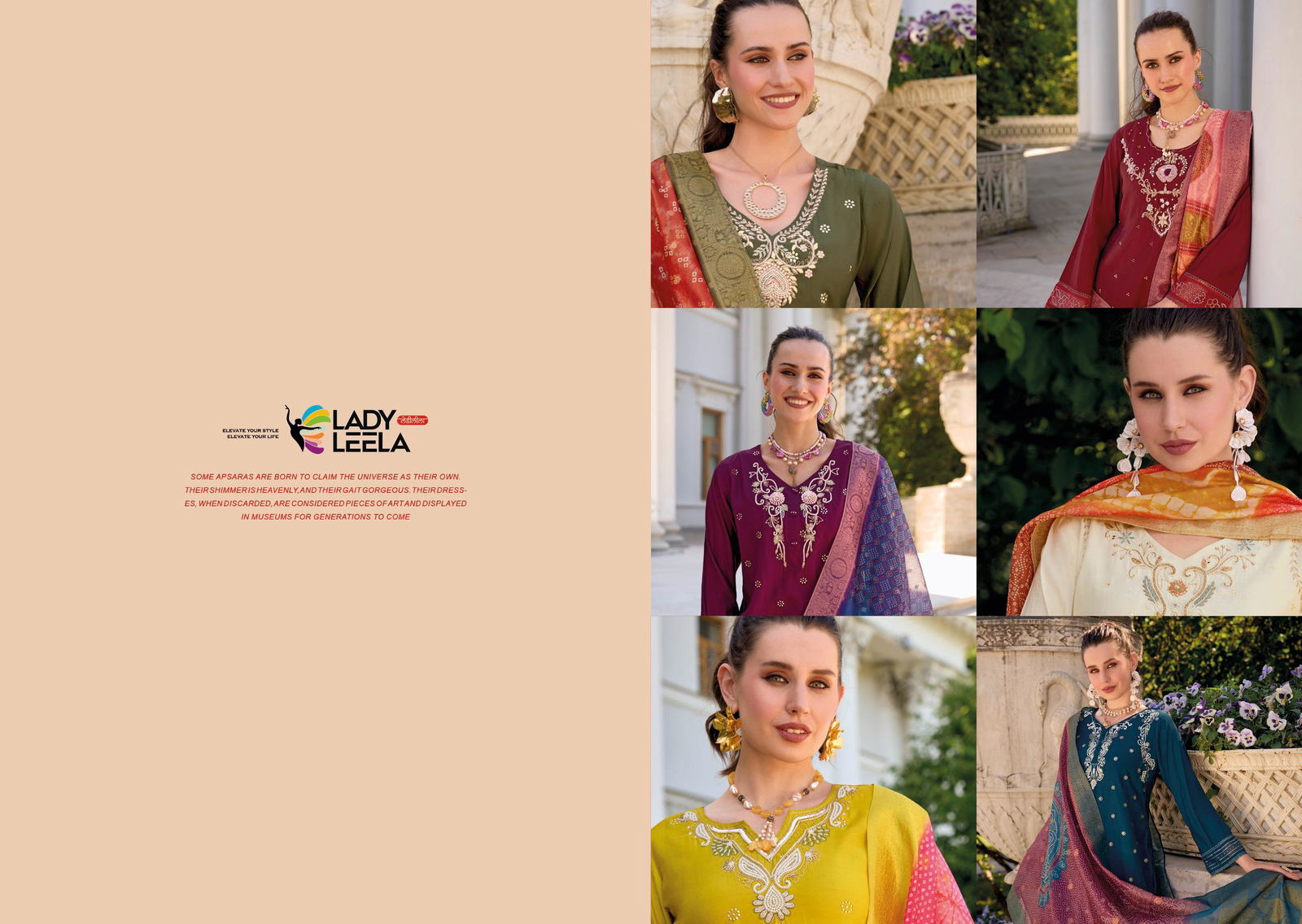 Tulip Vol 2 By Lady Leela Handwork Viscose Silk Kurti With Bottom Dupatta Wholesale Price In Surat 